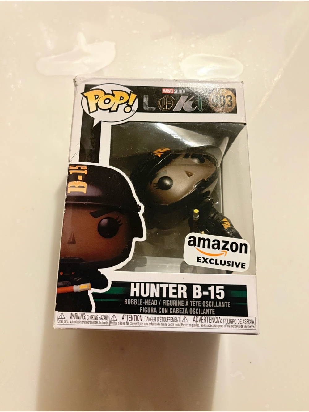 Funko Pop! Marvel Loki Hunter B-15 Black & Gold Vinyl Figure (Amazon Exclusive)